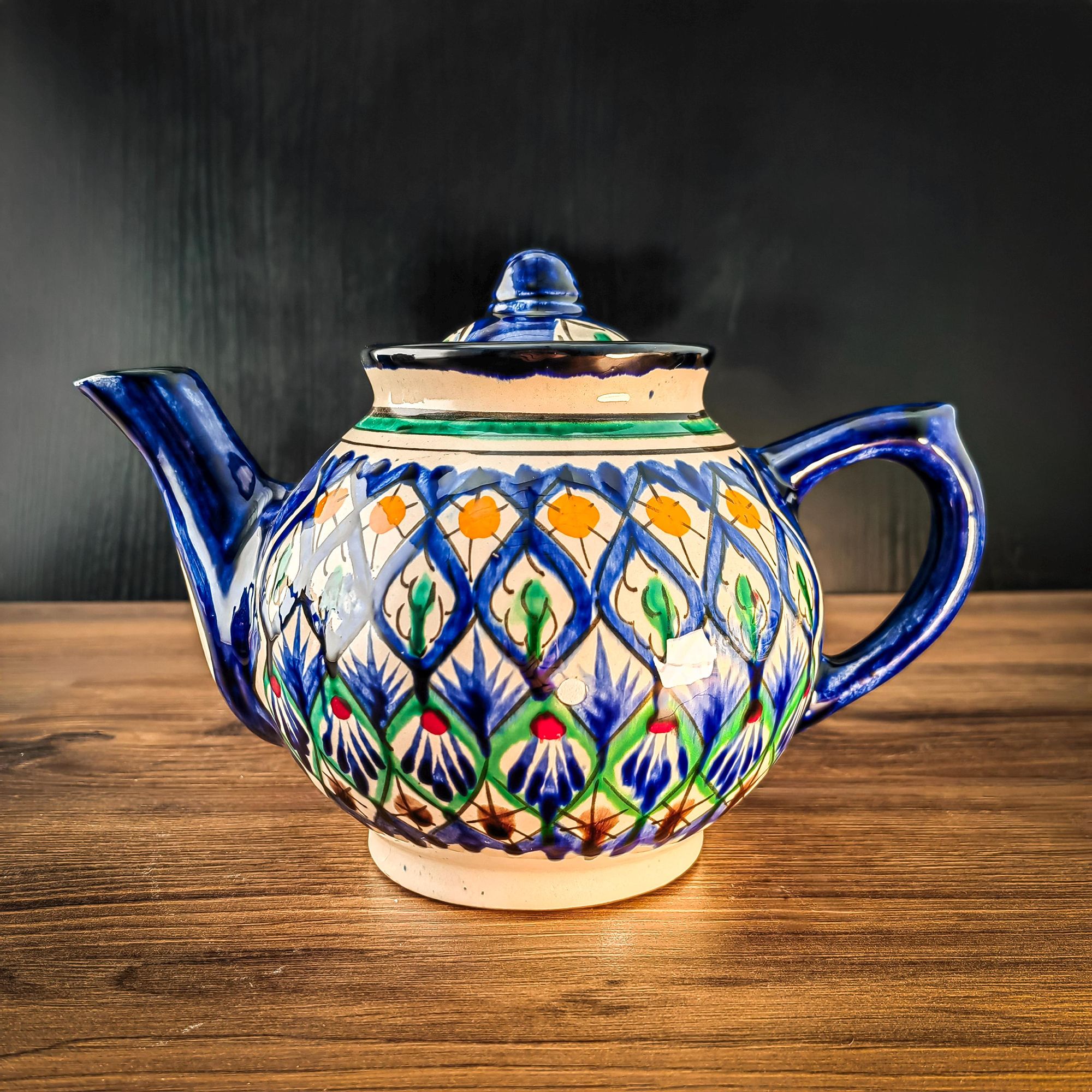 Uzbek Ceramic Teapot 1 Liter