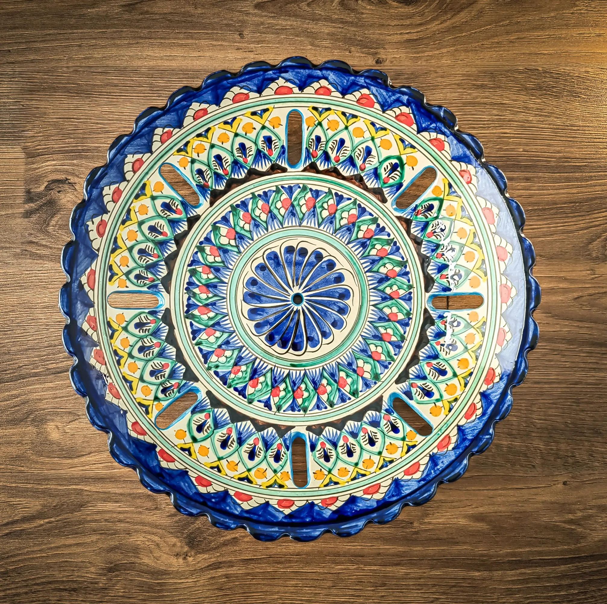 Uzbek Fruit Plate Mehrob 32 Cm