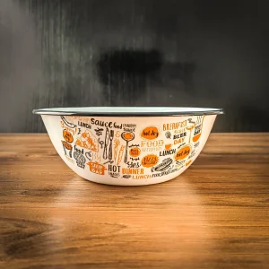 Enamel Bowl 1.5L — pattern-4