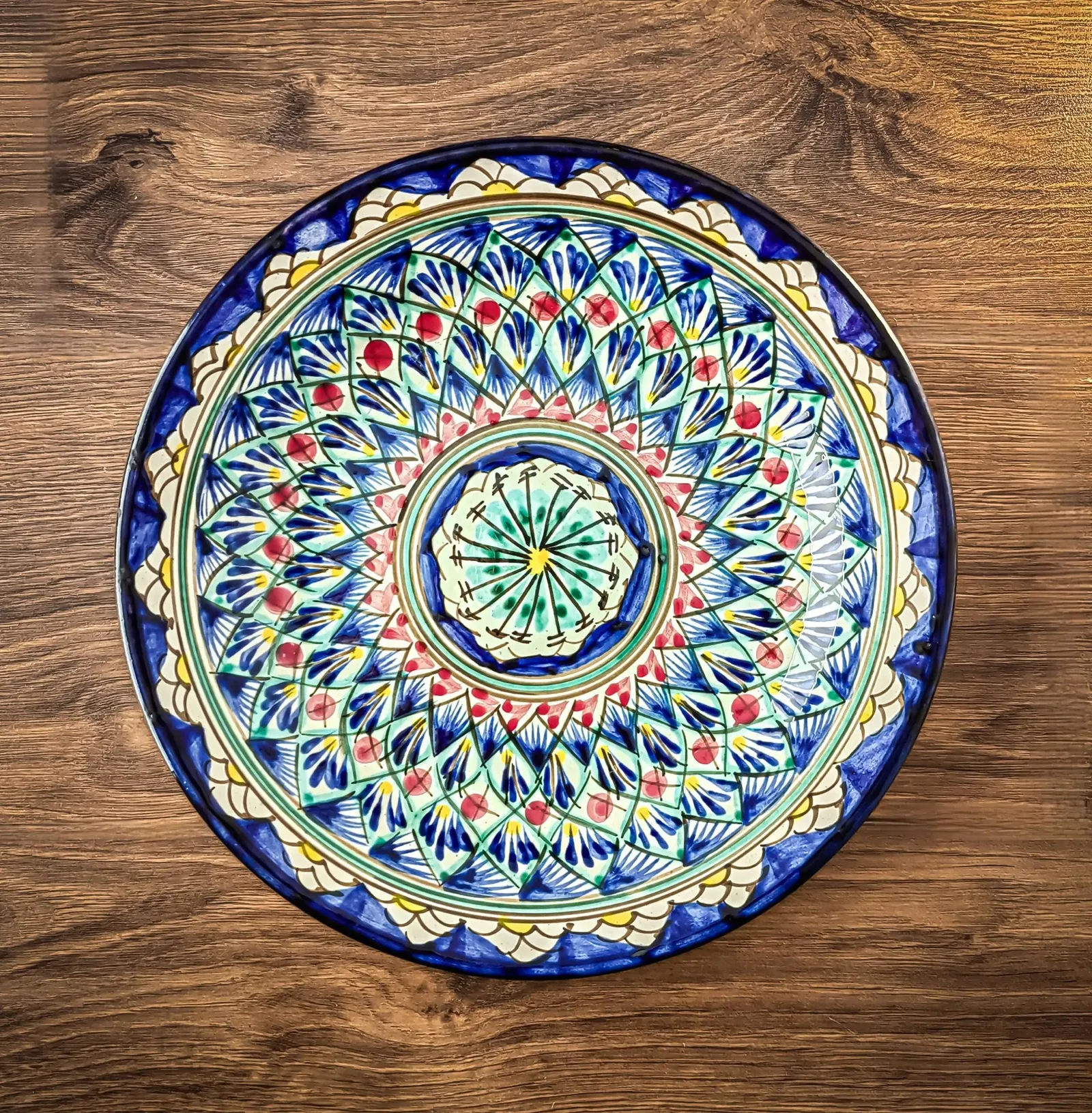 Uzbek Plate (Lyagan) “Mekhrob” 25 cm