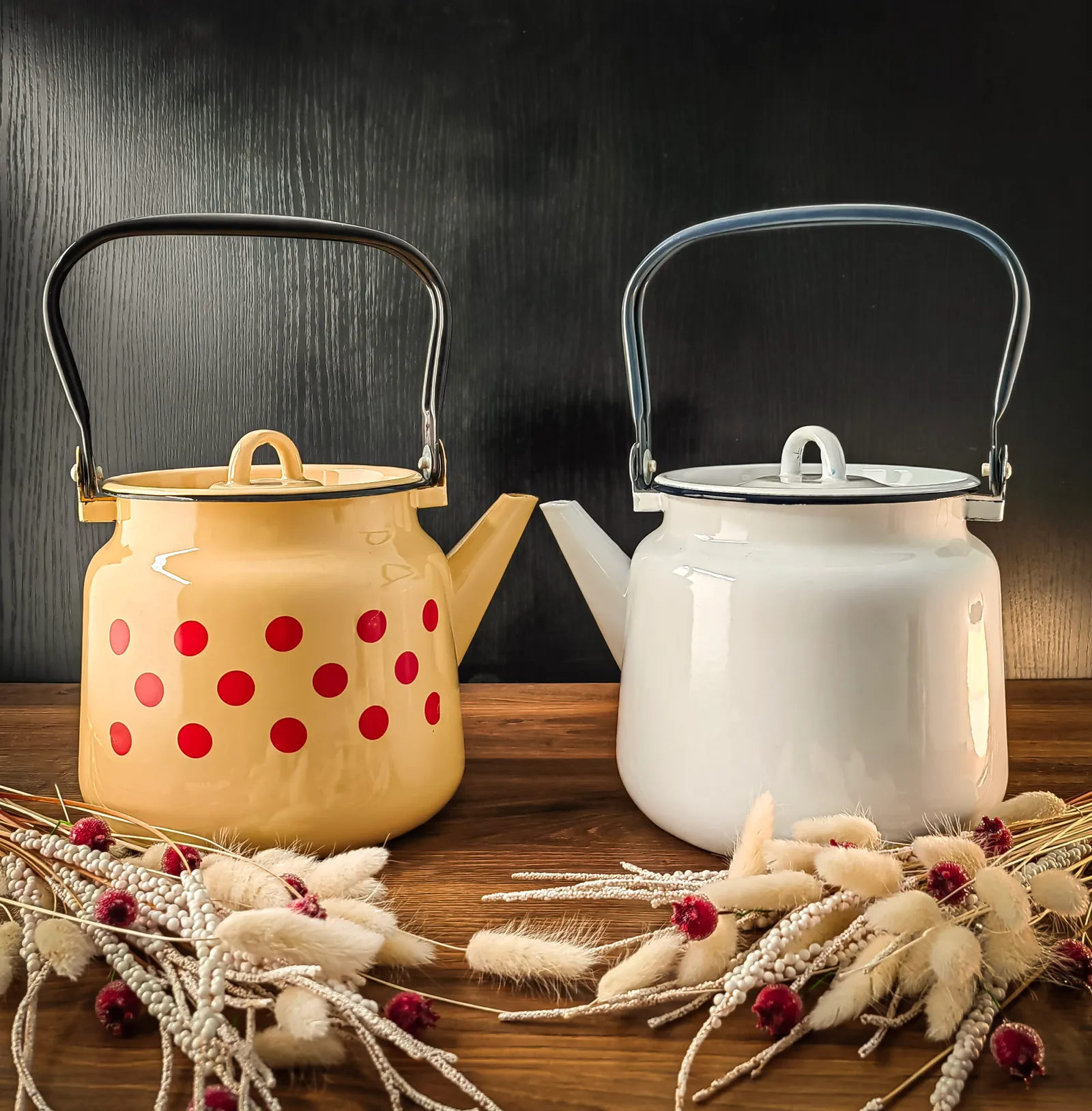 Enamel Kettle 3.5L — pattern-2