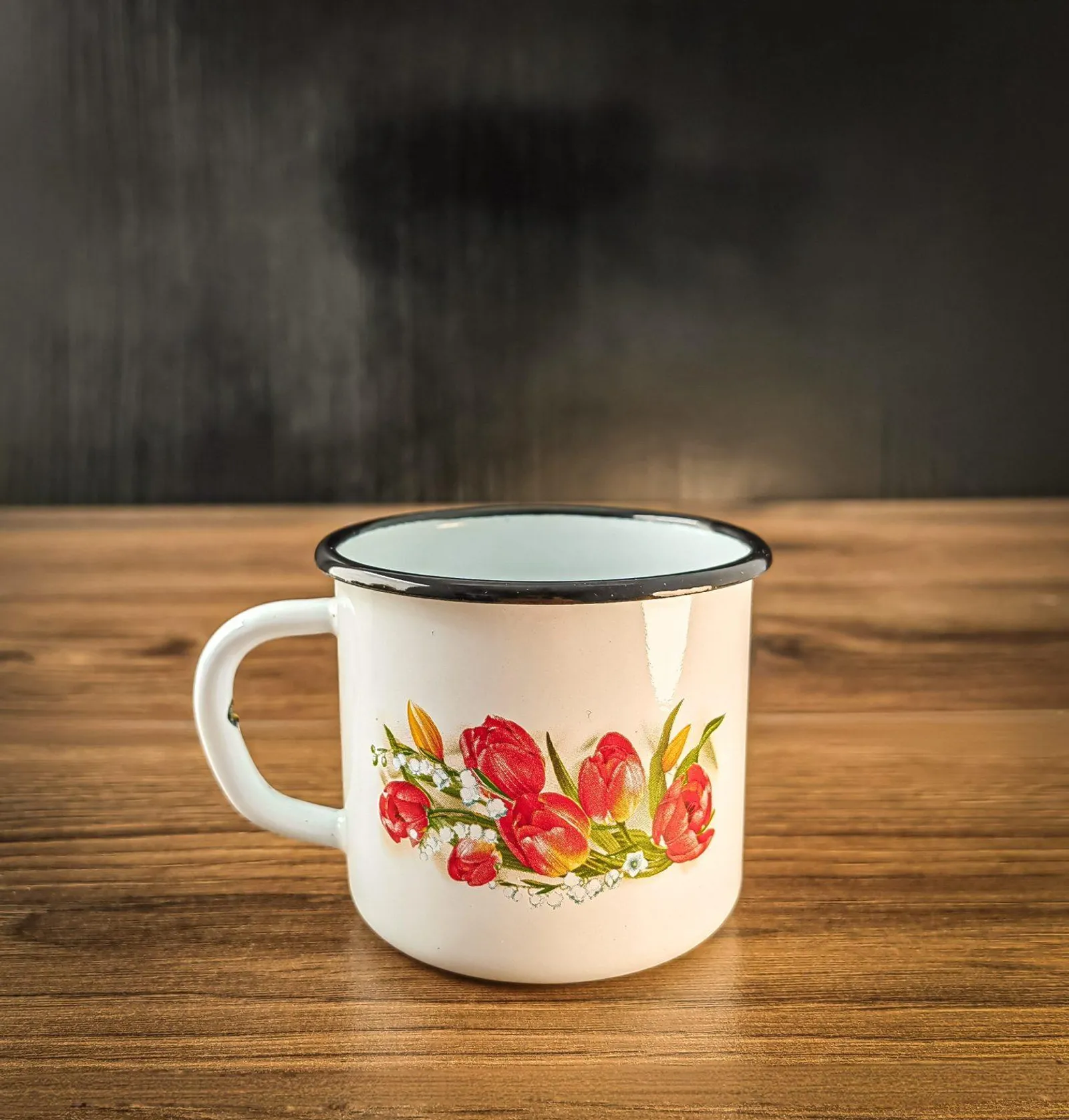 Enamel Mug 0.25L (with pattern) — pattern-1