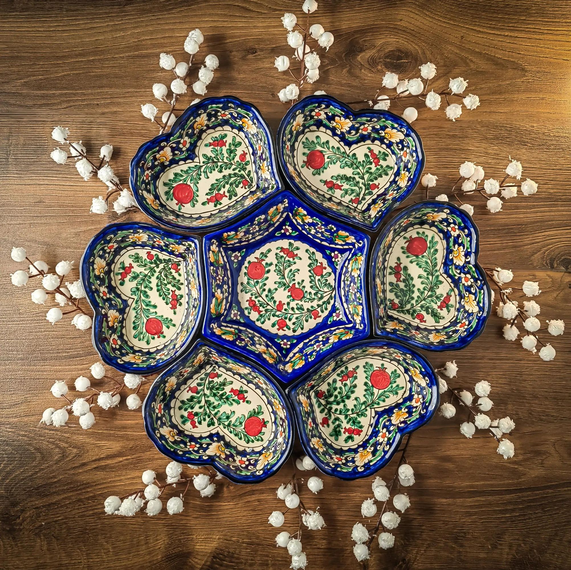Set of Uzbek Bowls 7 Pcs