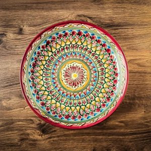 Uzbek Plate (Lyagan) “Mekhrob” 30 cm