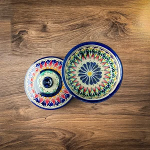 Uzbek Sugar Bowl 11.5 cm — pattern-2
