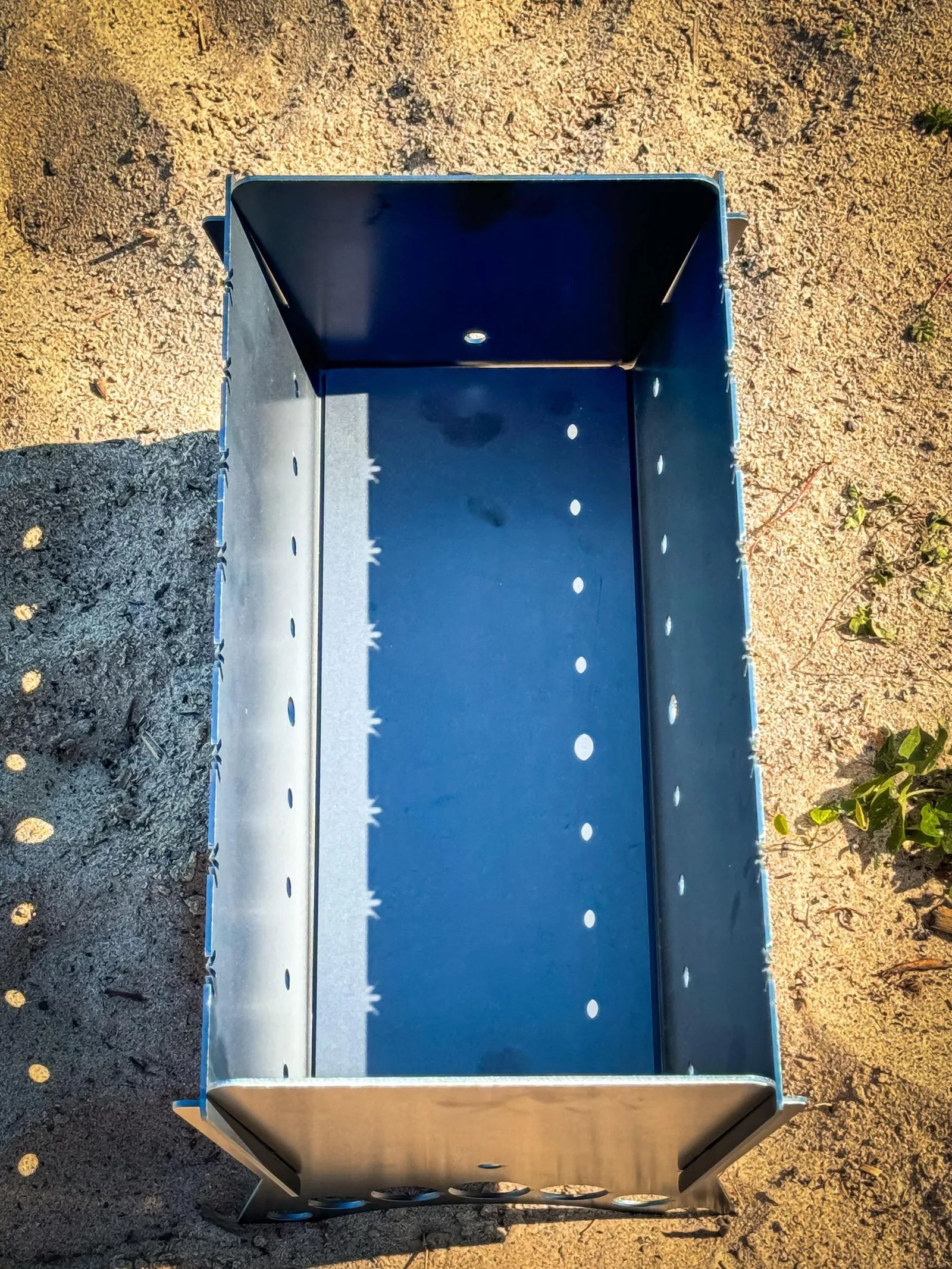Portable folding grill 45x25x33cm with 3mm steel construction