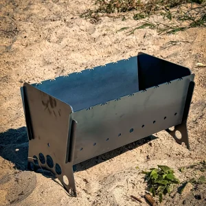 Folding portable grill 45x25x33cm with 3mm steel construction