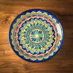 Uzbek plate lyagan Mekhrob 30 cm ceramic serving dish