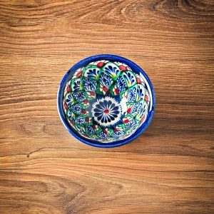 Uzbek bowl with traditional ornament 11 cm diameter
