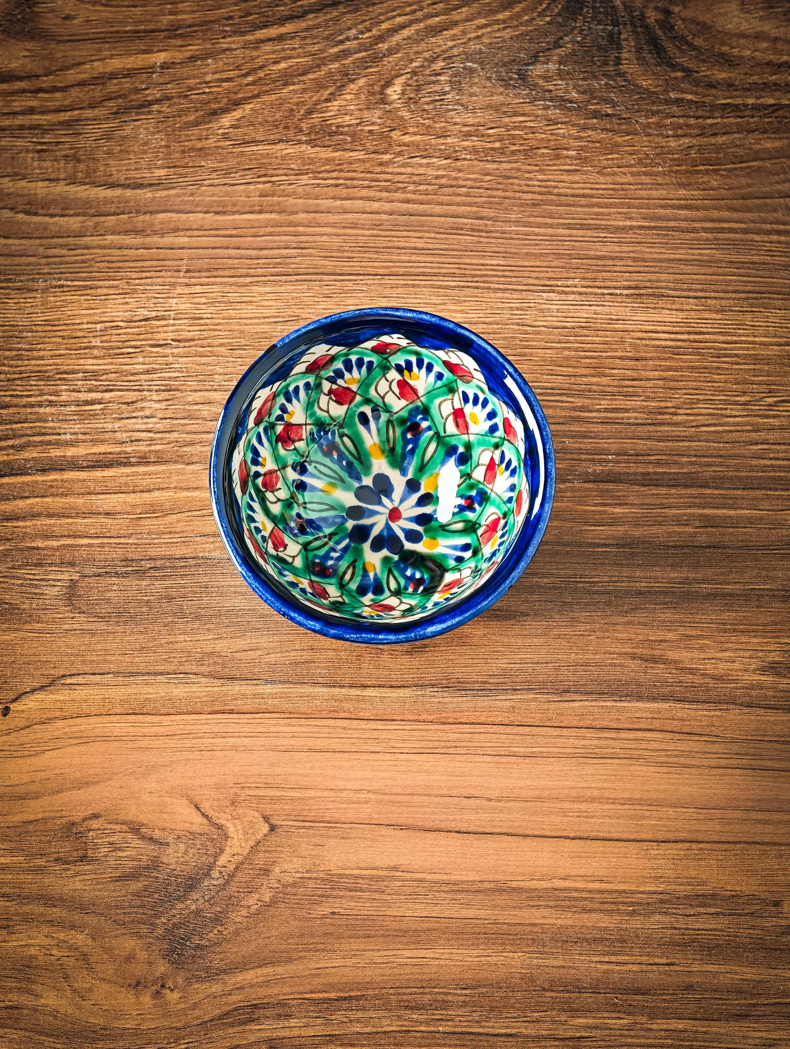 Uzbek bowl 9 cm with traditional ceramic ornament