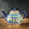 Узбекский керамический чайник 2 литра — uzor3