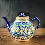 Узбекский керамический чайник 2 литра — uzor3