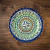 Узбекская тарелка (ляган) с рефленым краем «Мехроб» 25 см