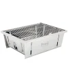 Мангал складной из нержавеющий стали ProQ FlatDog с сумкой 42,2 x 32,2 x 18 см