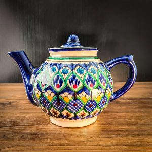 Узбекский керамический чайник 1 литр