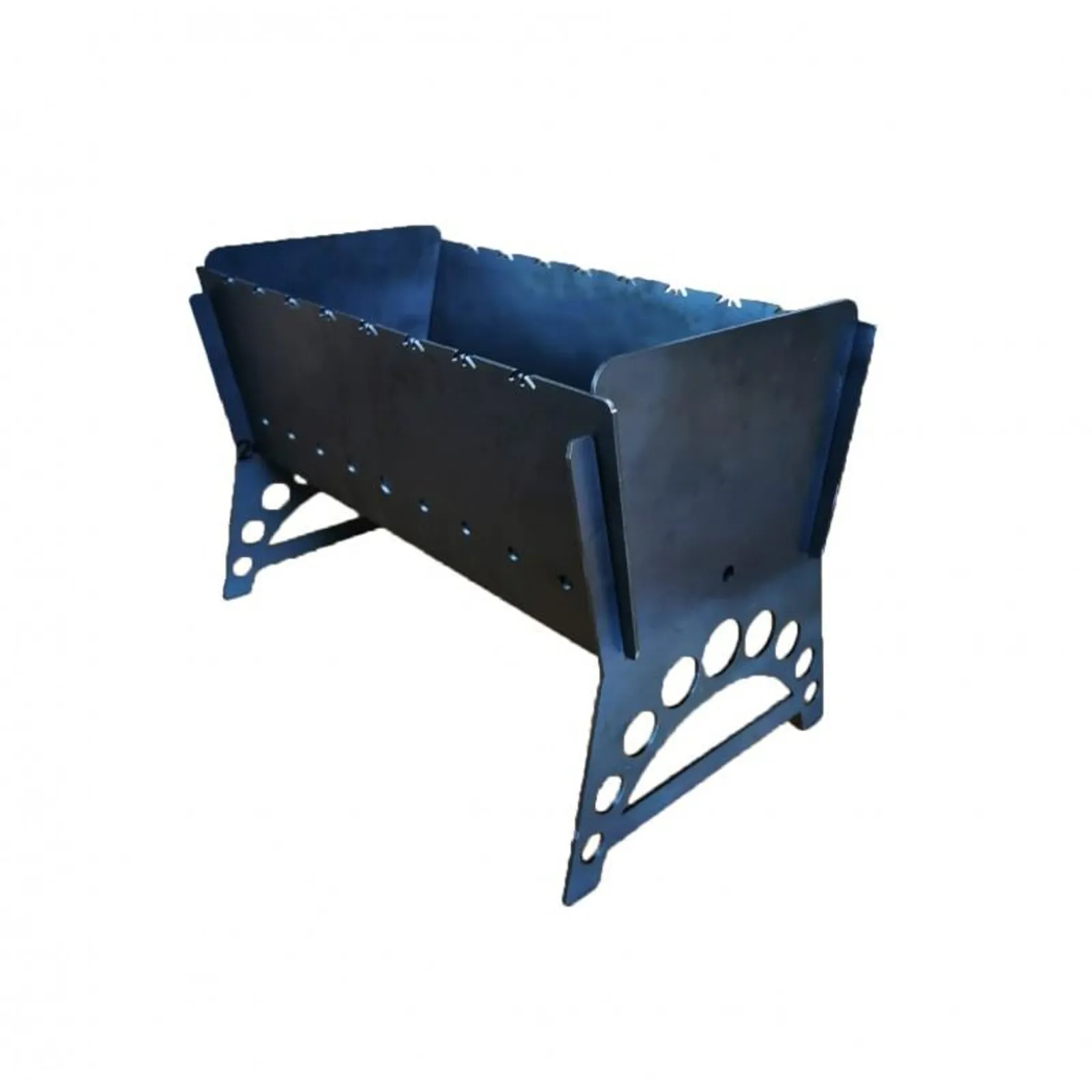 Складной металлический мангал 45x25x33 см толщиной 3 мм