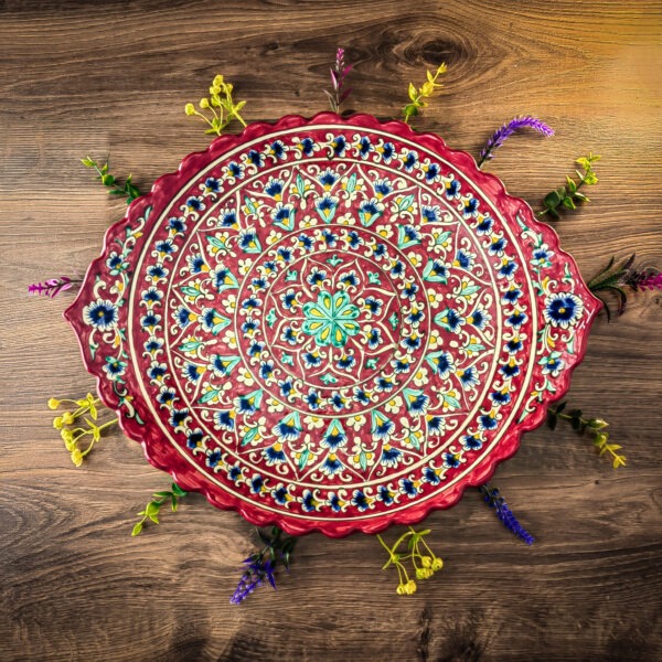 Usbeki praetaldrik Ljagan sakilise servaga “Kora-kalam” 42 cm