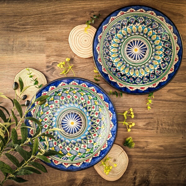 Узбекская тарелка (ляган) "Мехроб" 28 см