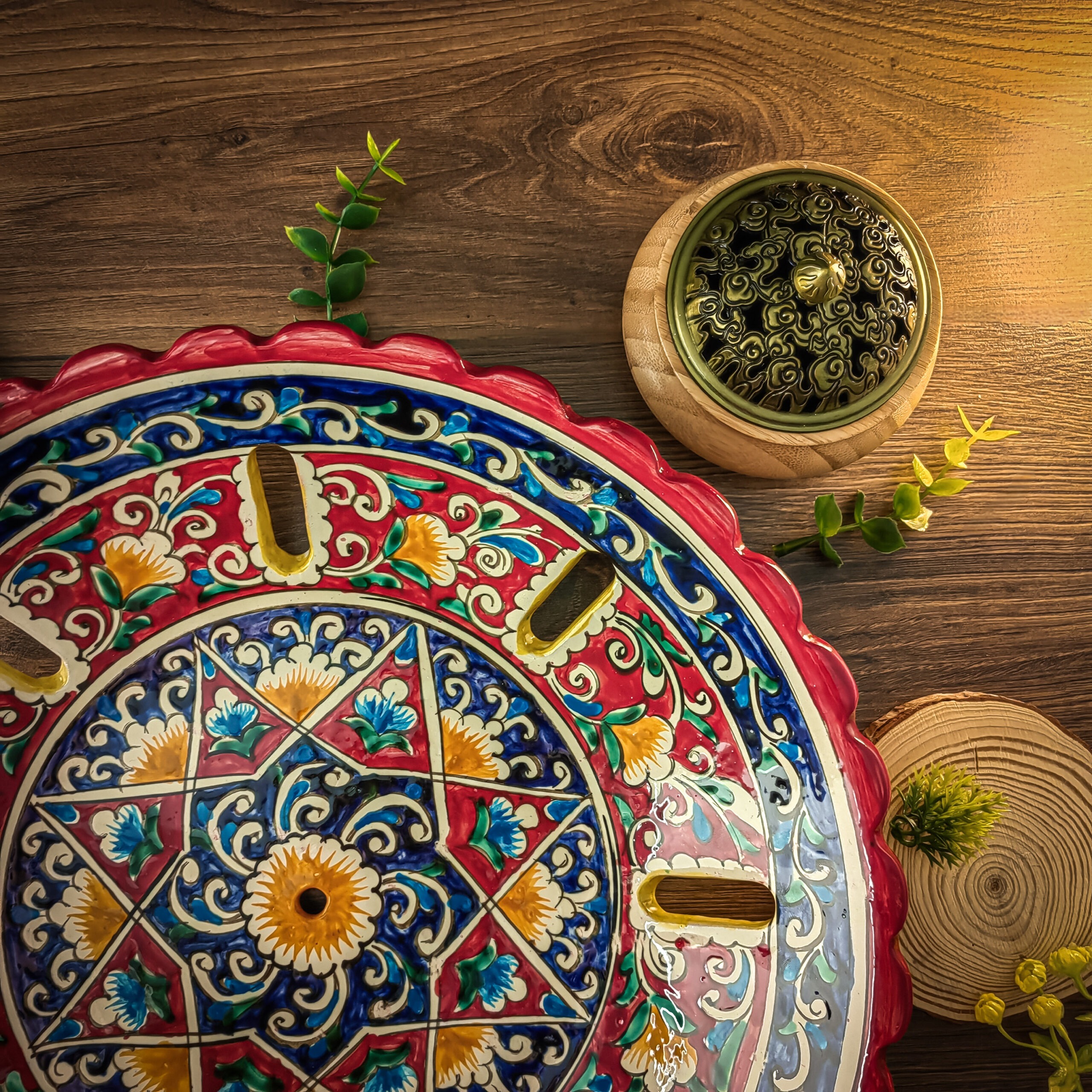 Uzbek Fruit Plate Kora-Kalam 32 Cm 8 Uzbek Fruit Plate Kora-Kalam 32 Cm - Image 8