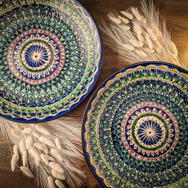 Uzbek Plate (Lyagan) "Mehrob" 42 Cm