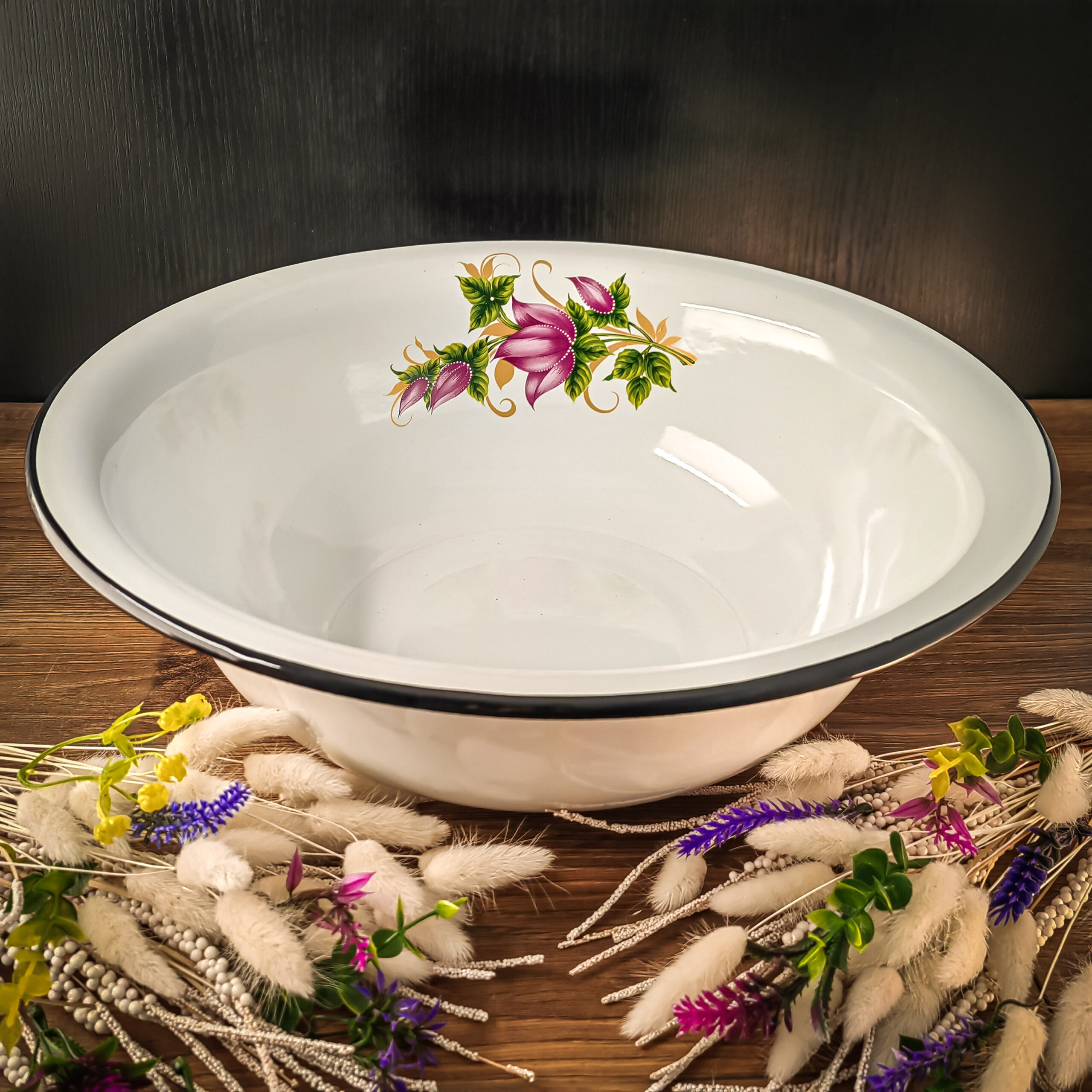 Эмалированный таз 9 литров 2 Эмалированный Таз 9 Литров — Изображение 2