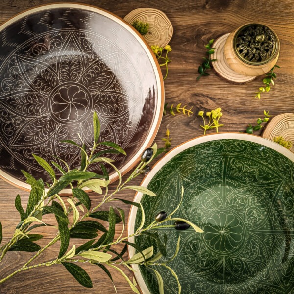 Uzbek plate (Lyagan) "Pencil" 34 cm