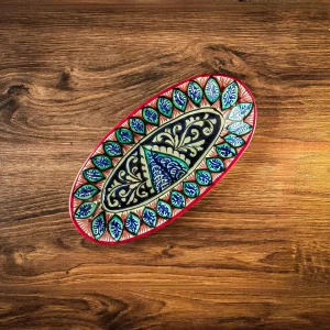 Usbeki ovaalne taldrik 12×23,5 cm