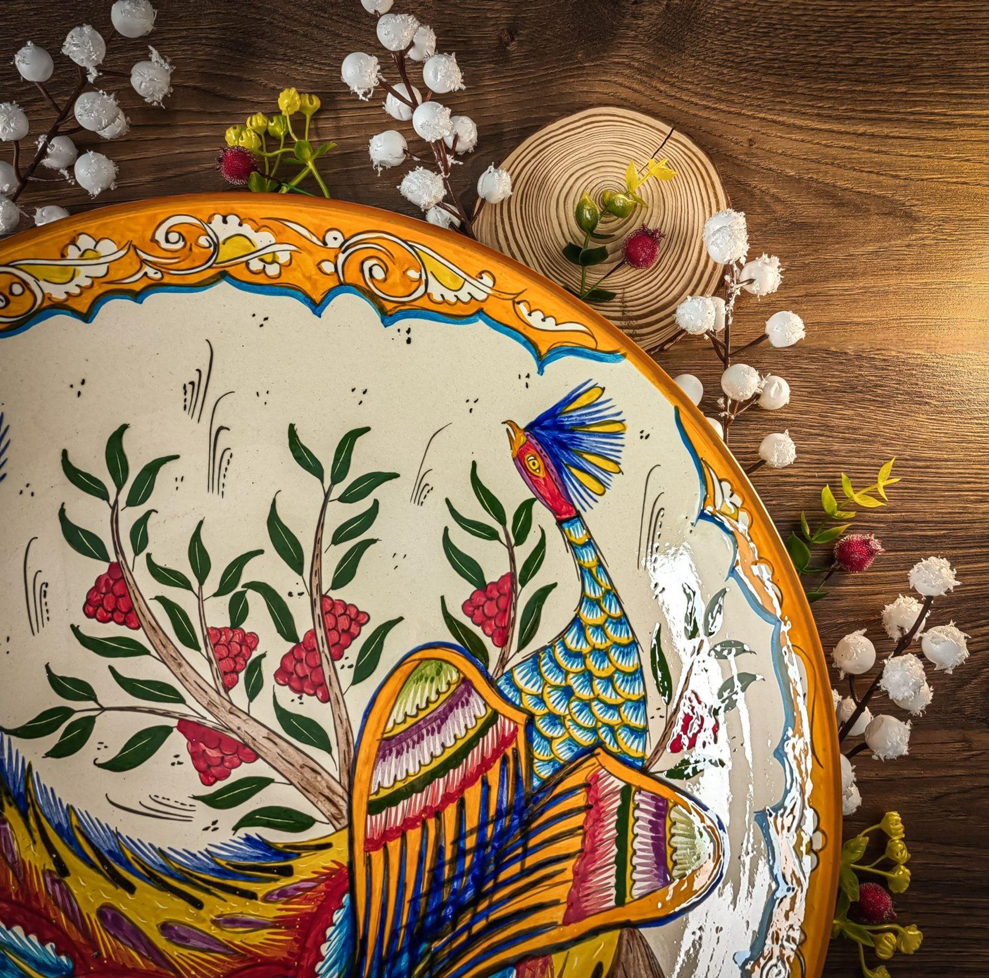 Usbeki praetaldrik (ljagan) “Tulilind” 42 cm - Pilt 2
