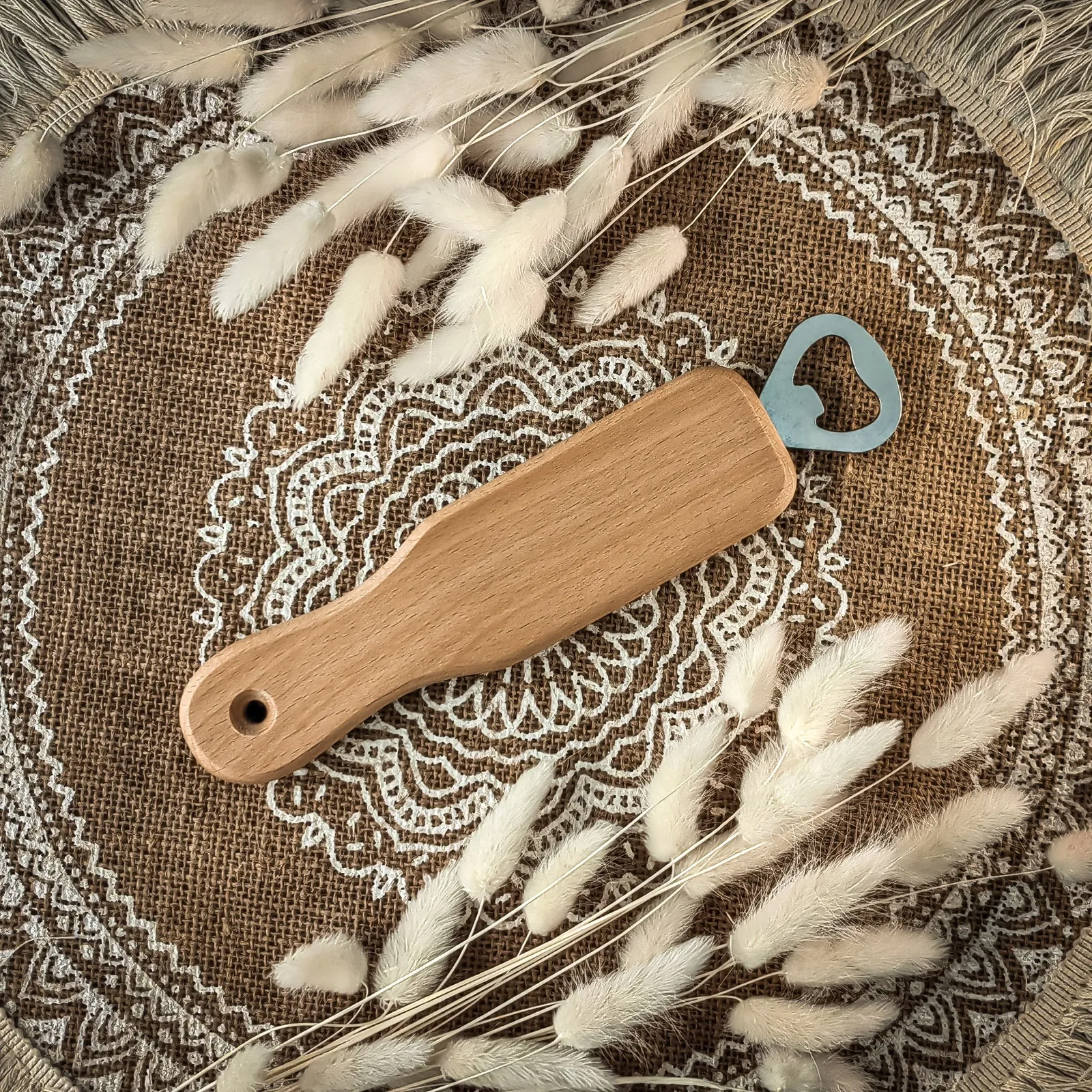 Pudeliavaja puidust käepidemega 210x47x15mm Grillnurk
