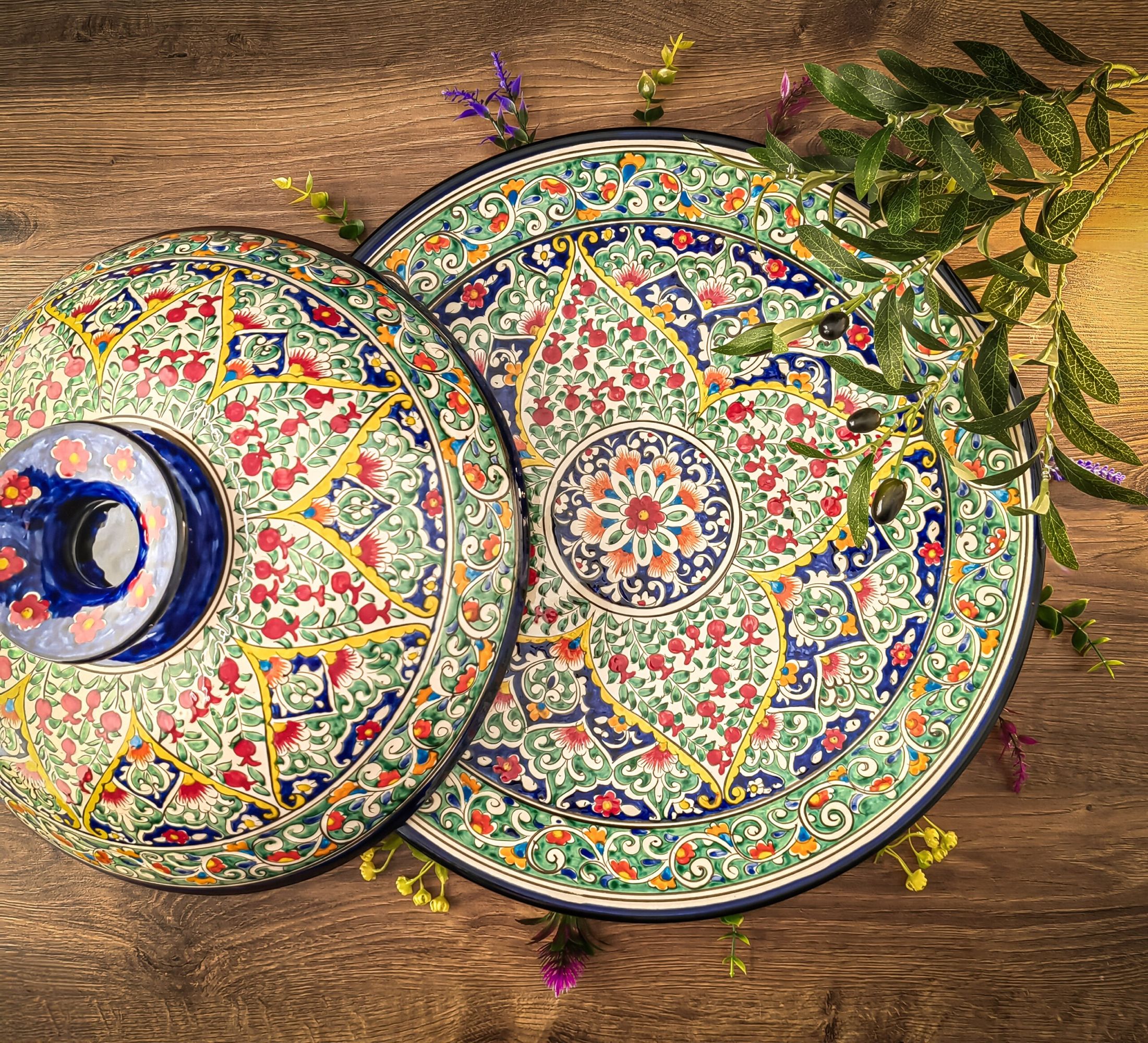 Usbeki taldrik / ljagan kaanega 42 cm