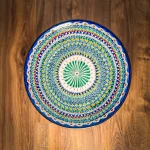 Usbeki praetaldrik ljagan mehrob 42 cm käsitsi maalitud ornamentidega
