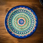 Usbeki praetaldrik ljagan mehrob 26 cm idamaise ornamendiga